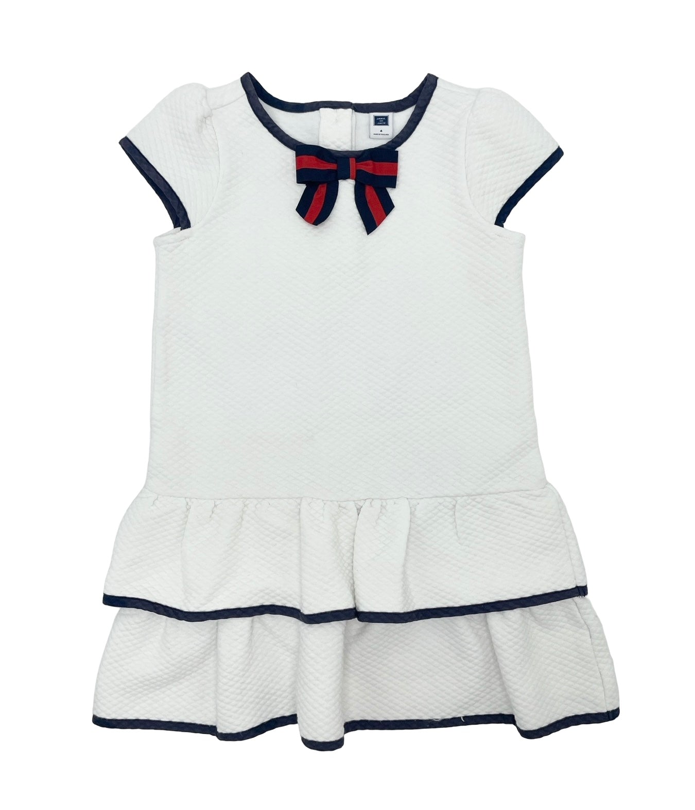 janie and jack white dress Janie and Jack quilted dress