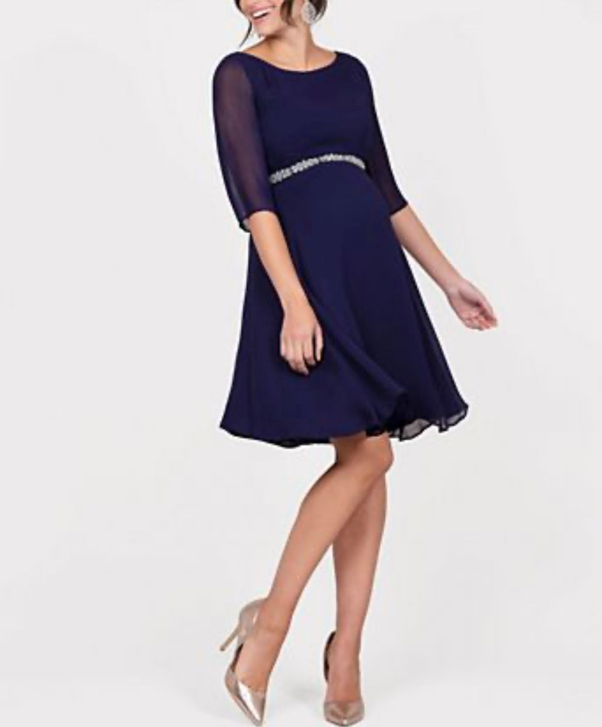 Luxe by Seraphine navy maternity dress - 4 Fresh Kids Inc. Luxe by Seraphine navy maternity dress - 4 Fresh Kids Inc.
