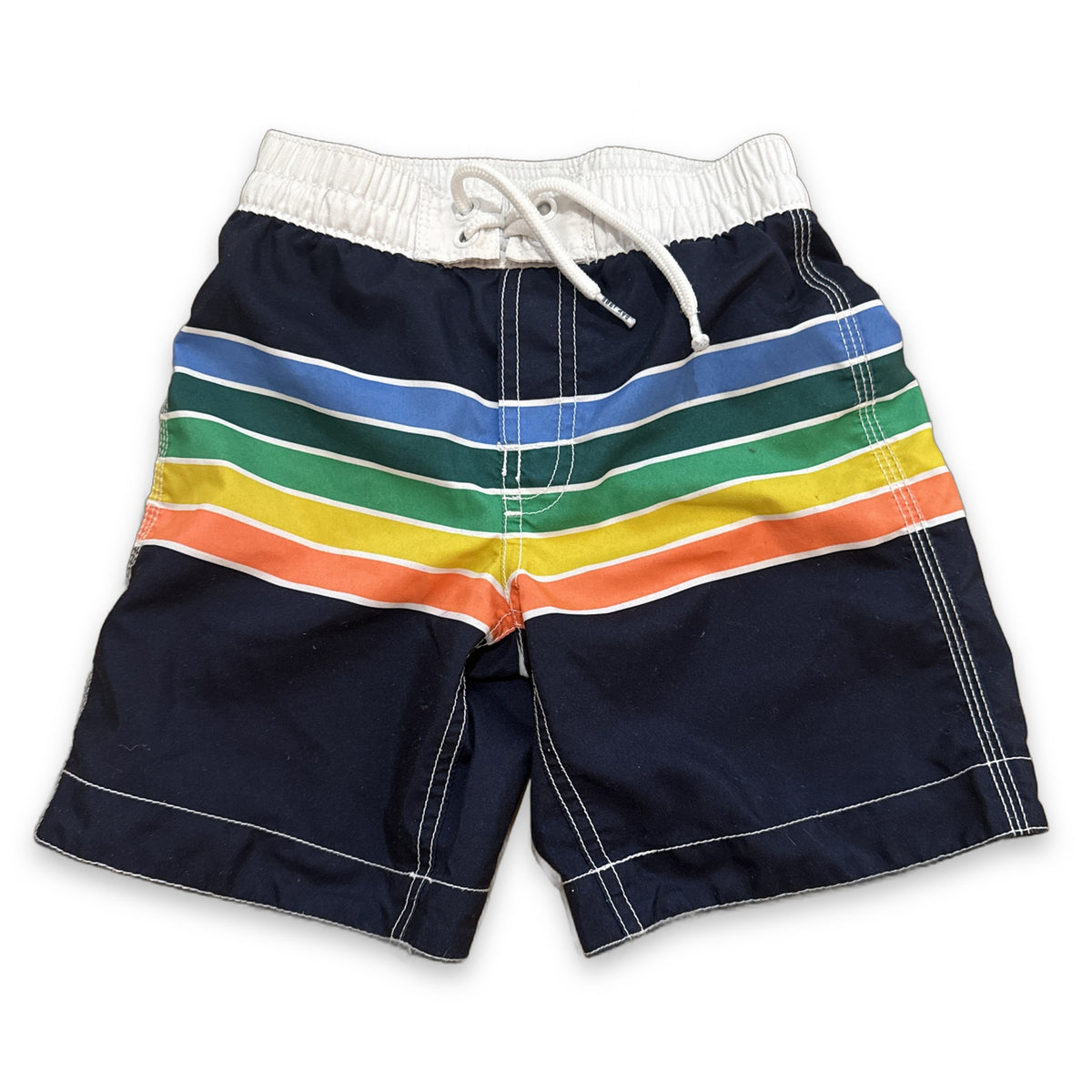 Gap Rainbow Stripe Swim Shorts size 5
